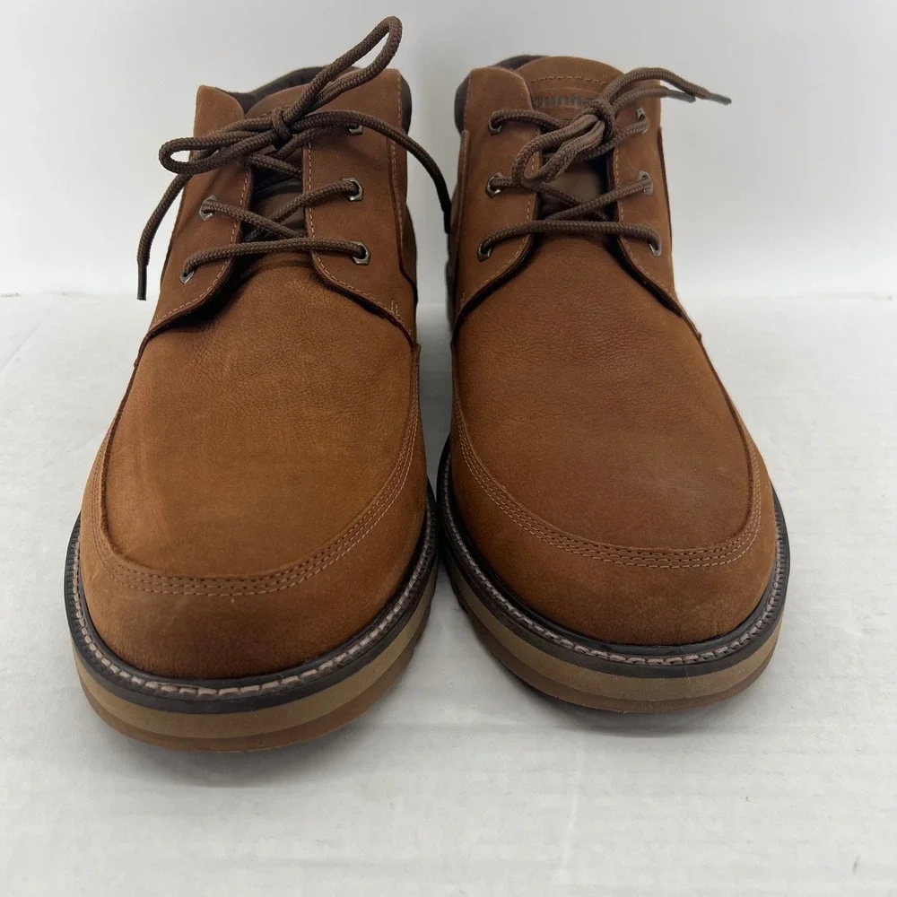 Dunham Boots Men's Size 15 4E Waterproof‎ Leather Chukka Brown Lace Up